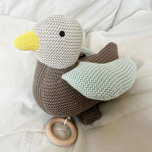 Мобиль музыкальный Vanilla Copenhagen "Duckling", древесно-серый